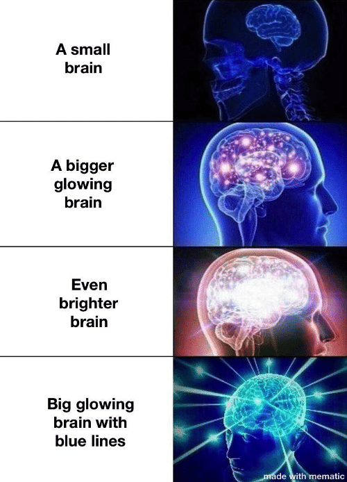 Brain glowing